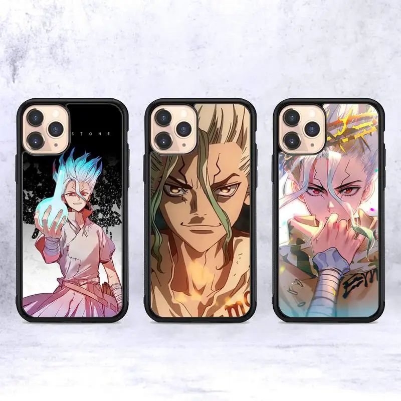 

Anime Comics Dr.STONE poster Phone Case Silicone PC+TPU Case for iPhone 11 12 13 Pro Max 8 7 6 Plus X SE XR Hard Fundas