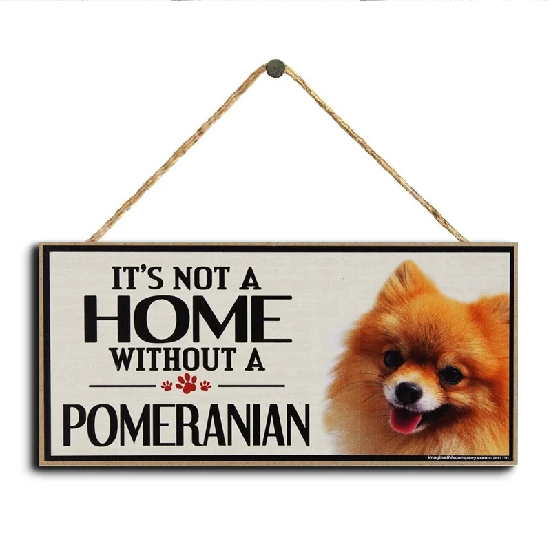 Аксессуары для собак Декор это не дом без померанского деревянного зубного