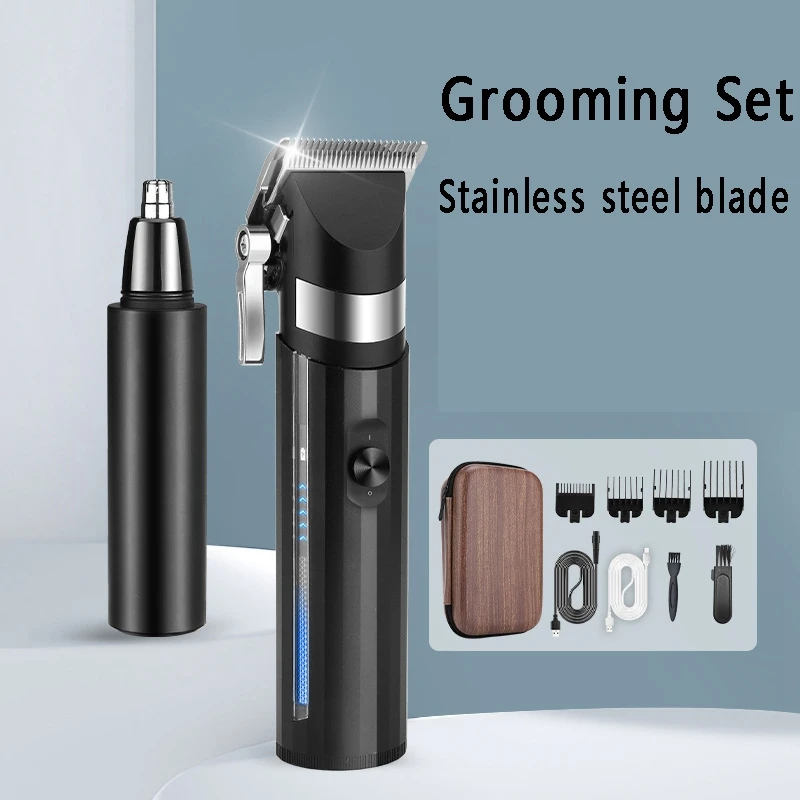 

Hot Electric Hair Trimming Kit Hair Clipper+Nose Hair Clipper Professional Hair Cutting Machine Electric Razor Beard Trimmer