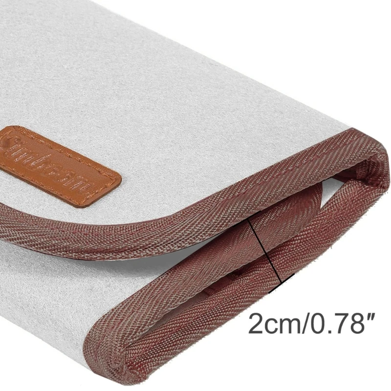 

Hanging Organizer for Watch Band Straps Accessories with 5 Zippered Clear Pocket Dropship