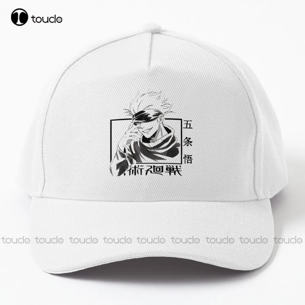 

Satoru Gojo Anime Jujutsu Kaisen Satoru Gojo Eyes Baseball Cap Pink Hats For Women Outdoor Cotton Cap Sun Hats Streetwear Funny