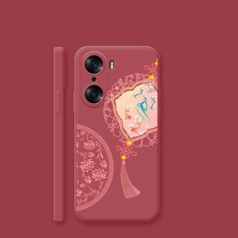 

NOHON liquid Silicone Casing For REDMI NOTE 7 8 9 10 8A 9A 9C 9T 10 K20 K30 K40 Chinese knotting Frosted Luxury Phone cover