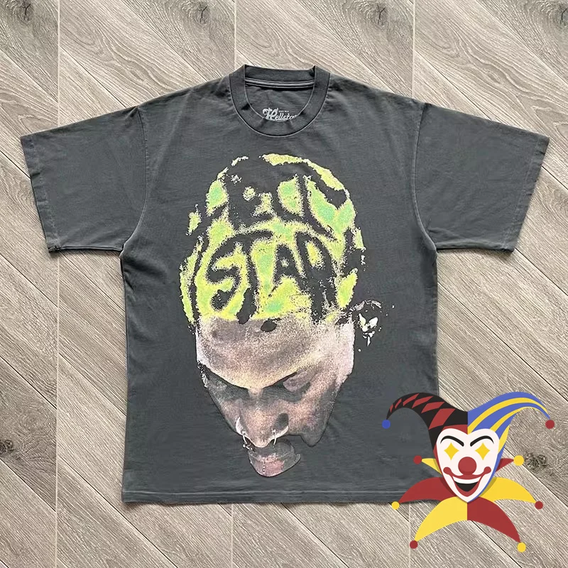 

Washed Hellstar Studios Rodman T Shirt Men Women Apricot Tee T-shirt