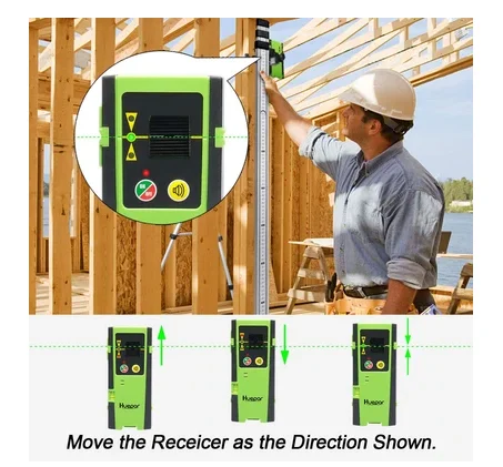 Huepar LR-6RG дальномер лазерный дисплей с красными зелеными лучами