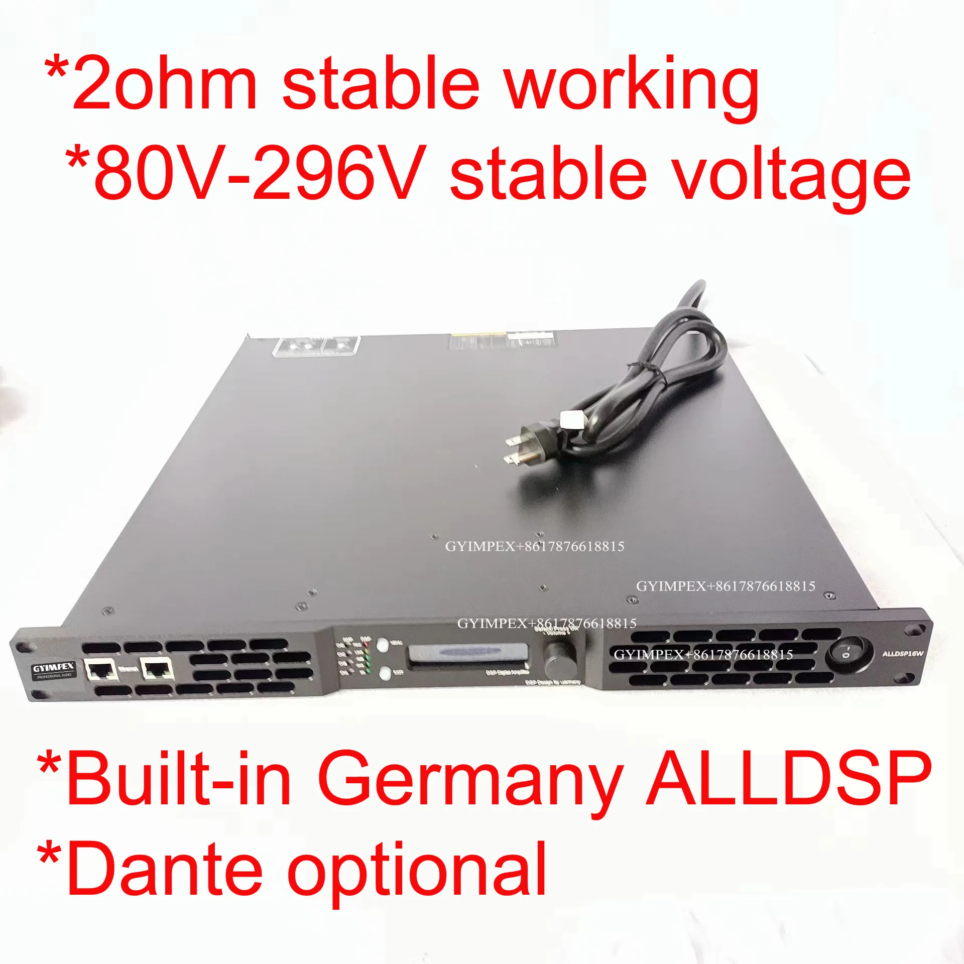 Фото Цифровой усилитель мощности Aliexpress ALLDSP (Германия), 11000 Вт RMS, стабильный на 2 Ом, для DJ-аудиосистем и сабвуферов, класс D, с DSP №4