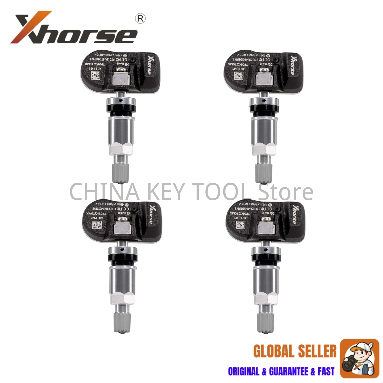

1 шт. / 4 шт. / 8 шт. XHORSE XDTPM1EN XTPMS датчик TPMS 315 МГц / 433 МГц для Key Tool MIDI, Key Tool Plus и Key Tool Max Pro