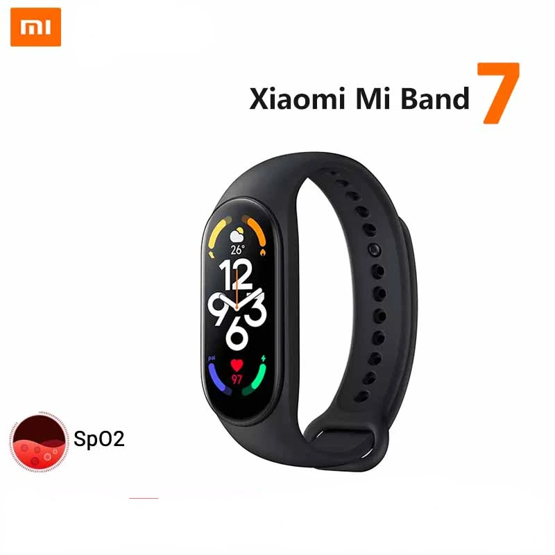 

Xiaomi Mi Band 7 Smart Bracelet 6 Color AMOLED 1.62" Screen 24h Blood Oxygen Fitness Traker 5AM Waterproof Recommend