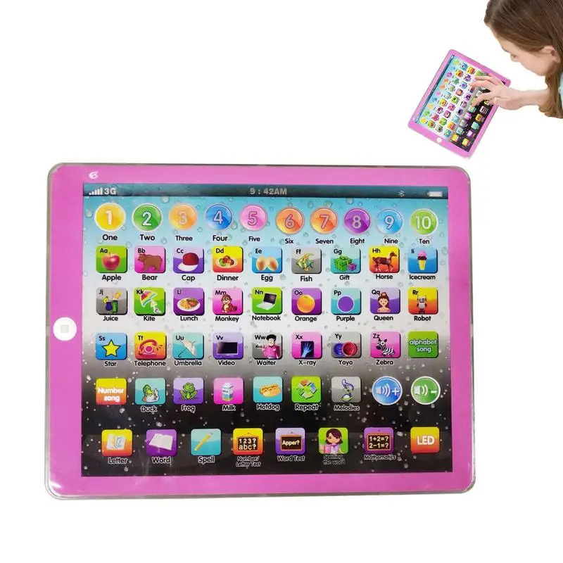 

Kids Learning Pad Children Electronic Learning Machine Early Child Development Toy For Number Learning Learning ABCs Spelling
