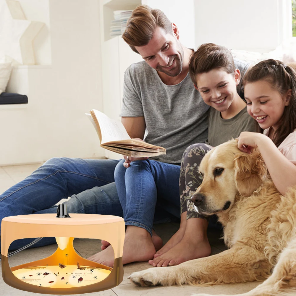 Ловушки от блох с лампочкой и липкими подушечками Электронная световая ловушка