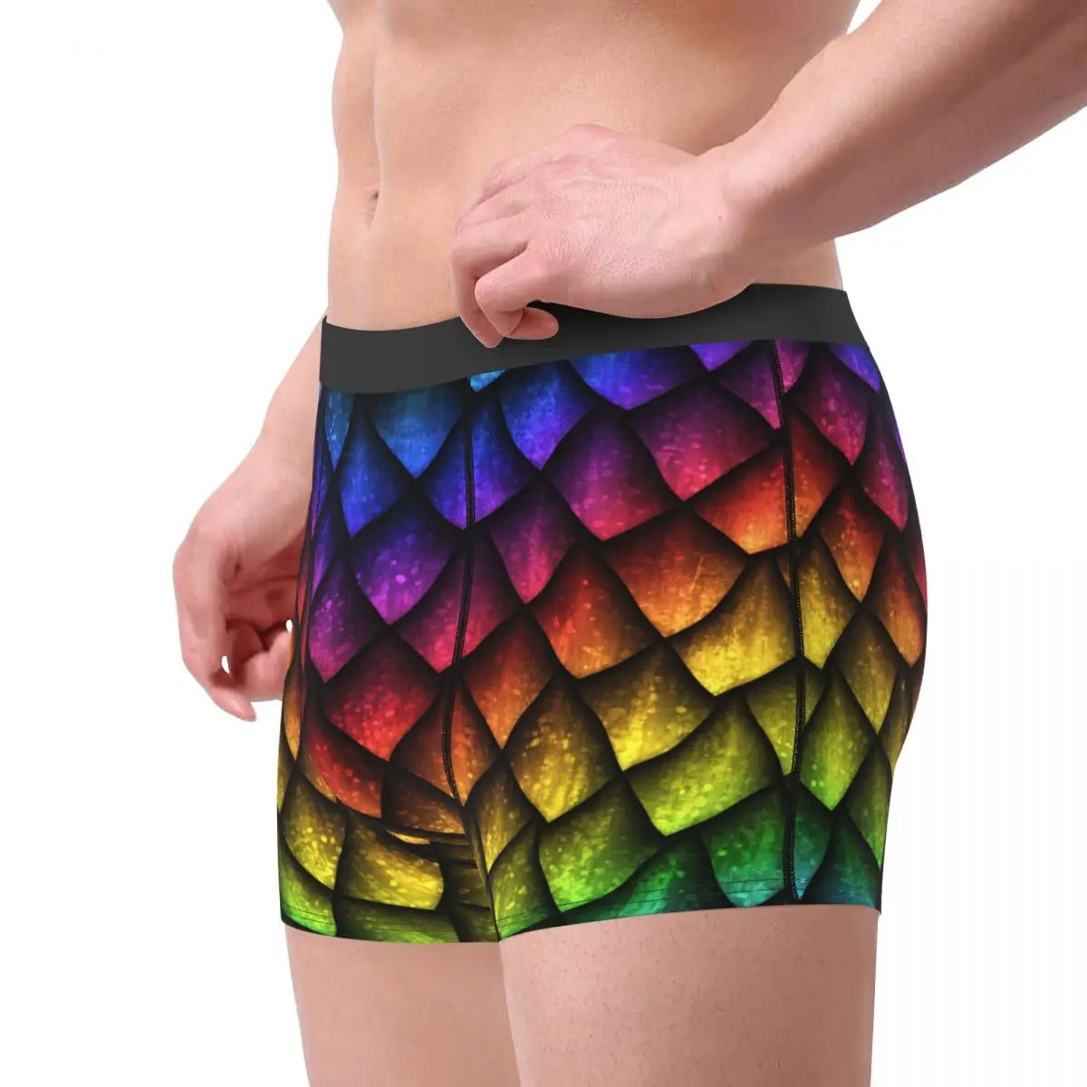 Боксеры мужские нижнее белье шорты-боксеры цвет дракон чешуя 1 удобные шорты -