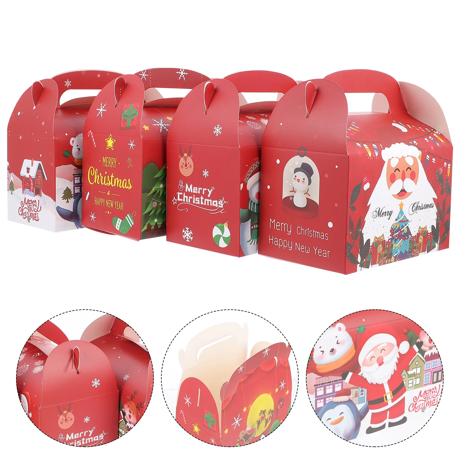 

Christmas Box Gift Boxespartyeve Bakery Foldingcandy Supplies Packaging G Containers Paper Decorative Cakefavor Goodie