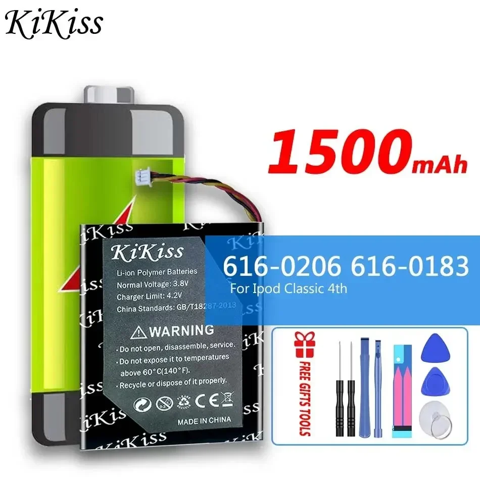 Аккумулятор KiKiss 616-0206 616-0183 1500 мАч для Apple Ipod Classic 4-го поколения/фото U2 A1059 20 40 ГБ Bateria