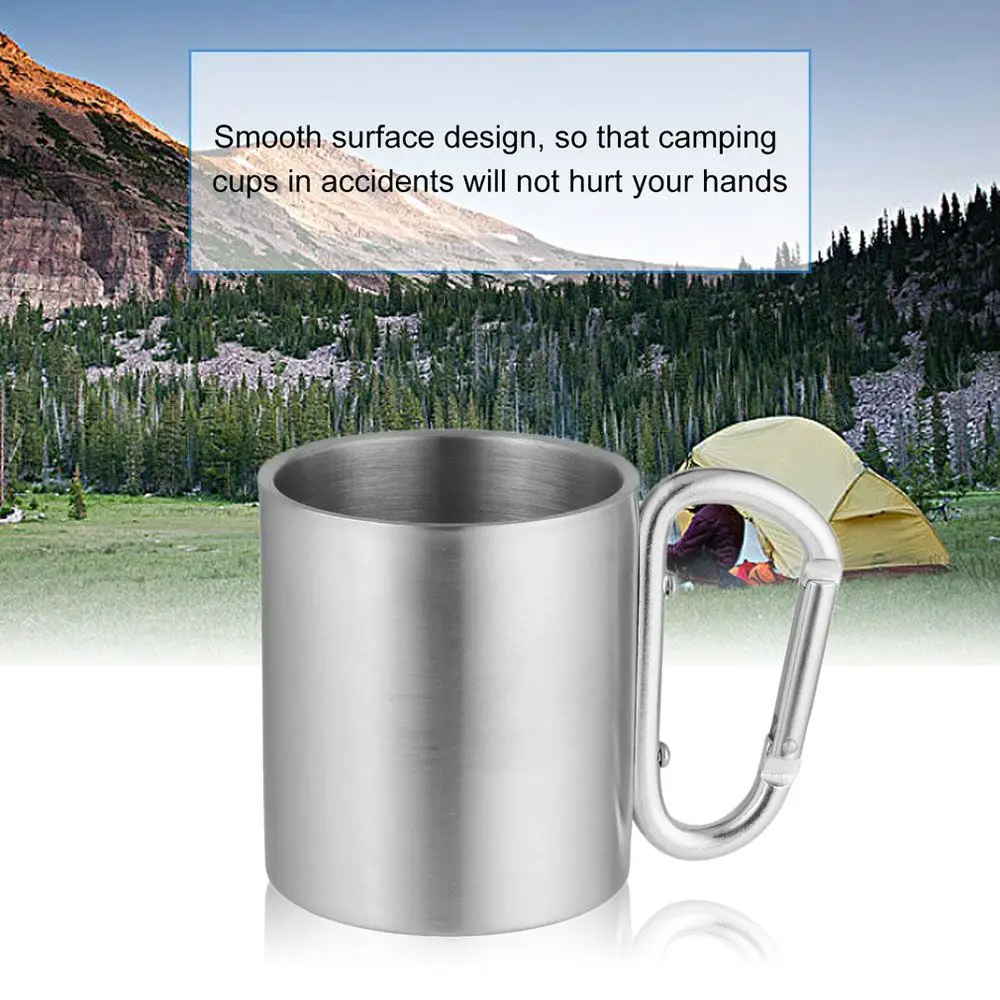 

Кофейная кружка из нержавеющей стали для воды, чая, кемпинга, кожаный ящик для хранения, складной лоток для хранения пикника, питьевые инстр...