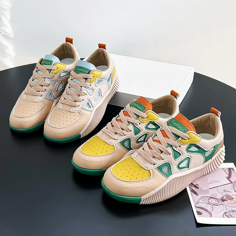 Breathable Women Casual Sneakers Outdoor Female Tennis Non-slip Women Flats Soft Fashion Vulcanized Shoes Free Shipping 2023 New