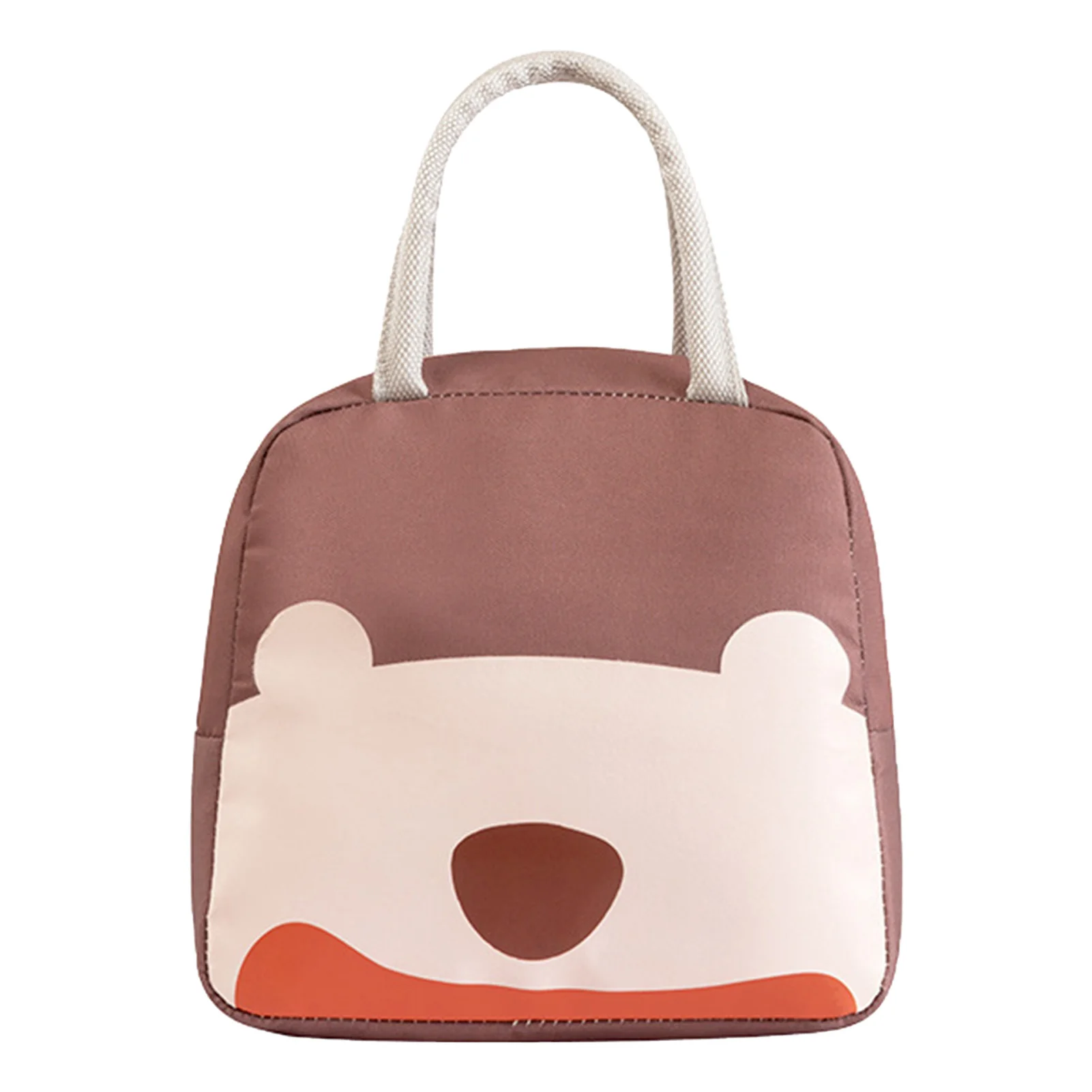 

Zipper Insulated Cooler Durable Portable Lunch Bag Office Easy Clean Ergonomic Handle Students For Kids Adults Cartoon Print