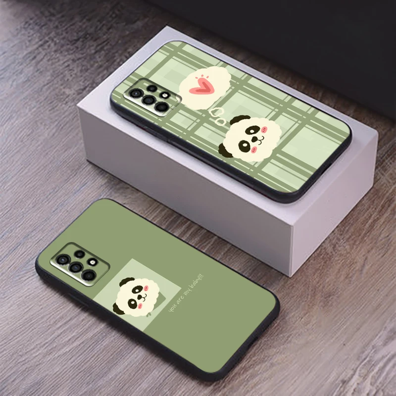 

Cartoon Cute Panda Bear Phone Case For Samsung Galaxy S10 Lite S10E S10 5G S10 S9 S8 Plus Carcasa Back Coque Funda