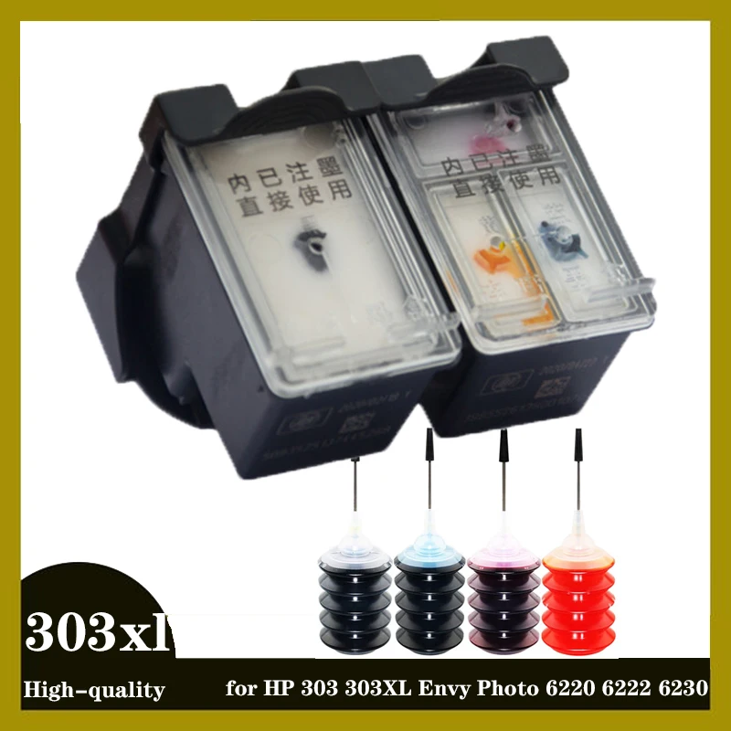 Сменный картридж 303XL для принтера HP 303 Envy Photo 6020 6030 6220 6230 7120 7132 7155 7158 7164 XL hp303