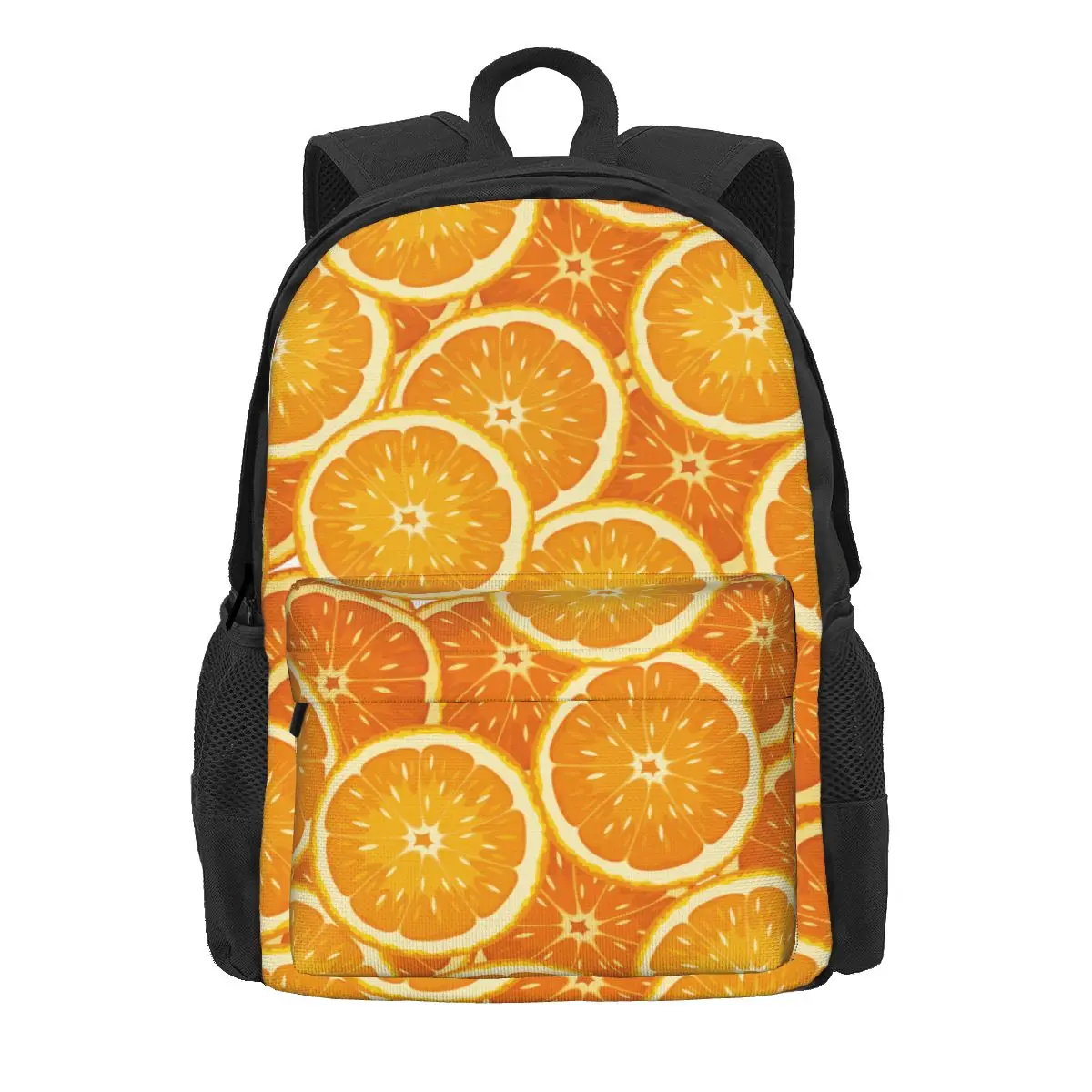 

Рюкзак женский с объемным принтом, модная школьная сумка для ноутбука с изображением апельсинов, фруктов, овощей, подростков, вместительный