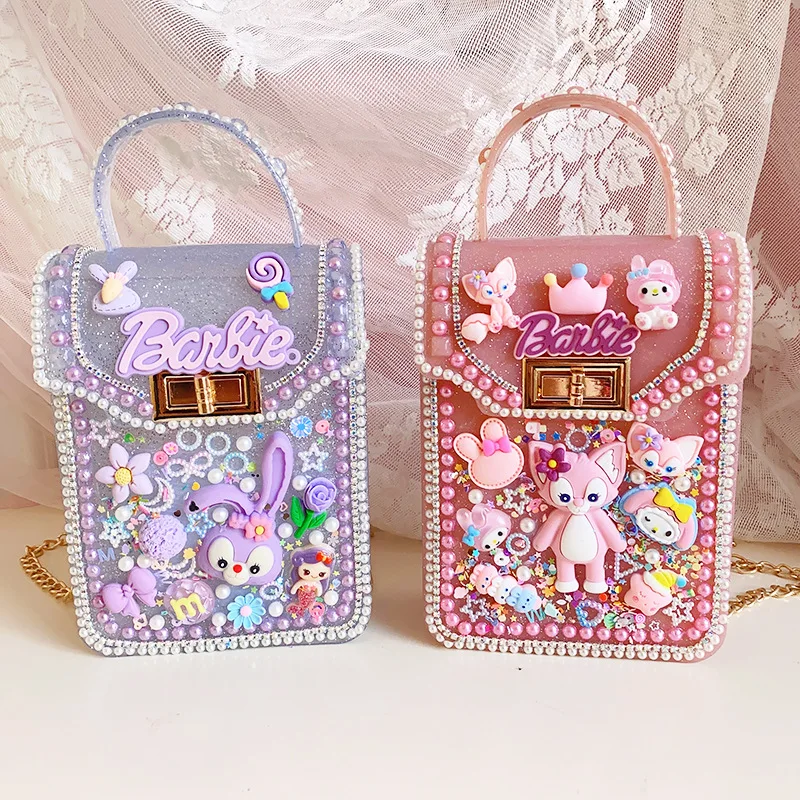 Children's Bags Handmade Materials Package Paste Small Jewelry DIY Cream Jelly Carry Bag Crossbody Bag Backpack Birthday Gifts