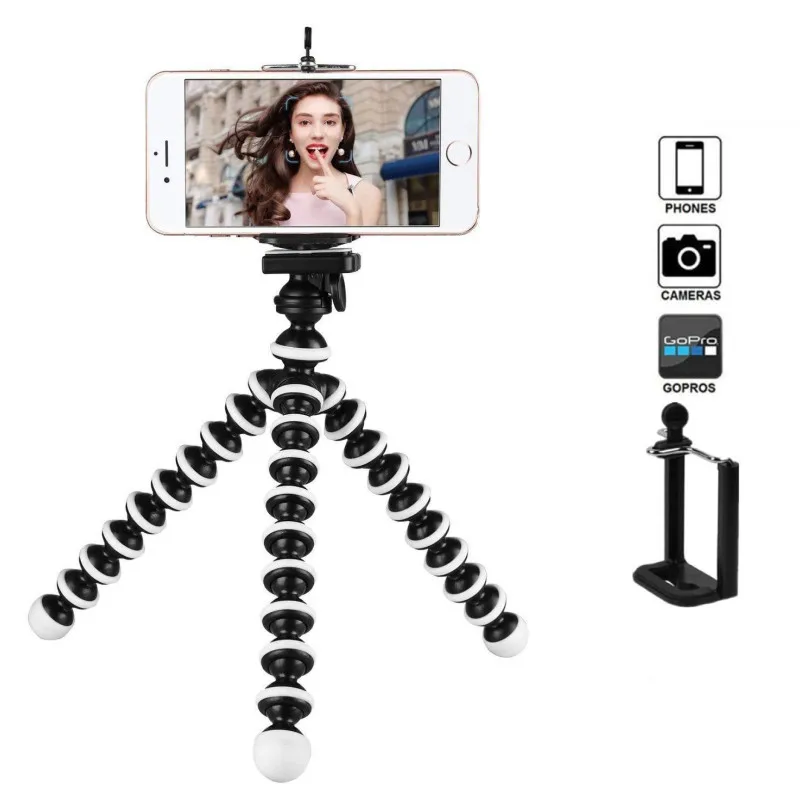 

Octopus Flexible Tripod Stand Gorillapod for Phone Telefon Mobile Phone Smartphone Dslr Camera Table Desk Mini Tripod With Clip