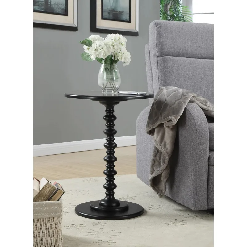 

Convenience Concepts Palm Beach No Tools Spindle Table, Black