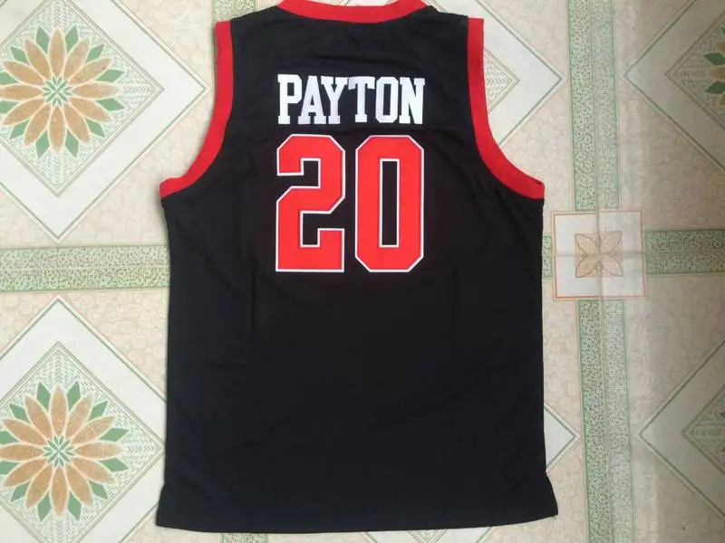 

Mens 20 Gary Payton Skyline High School Top Quality Basketball Jersey Stitched Embroidery