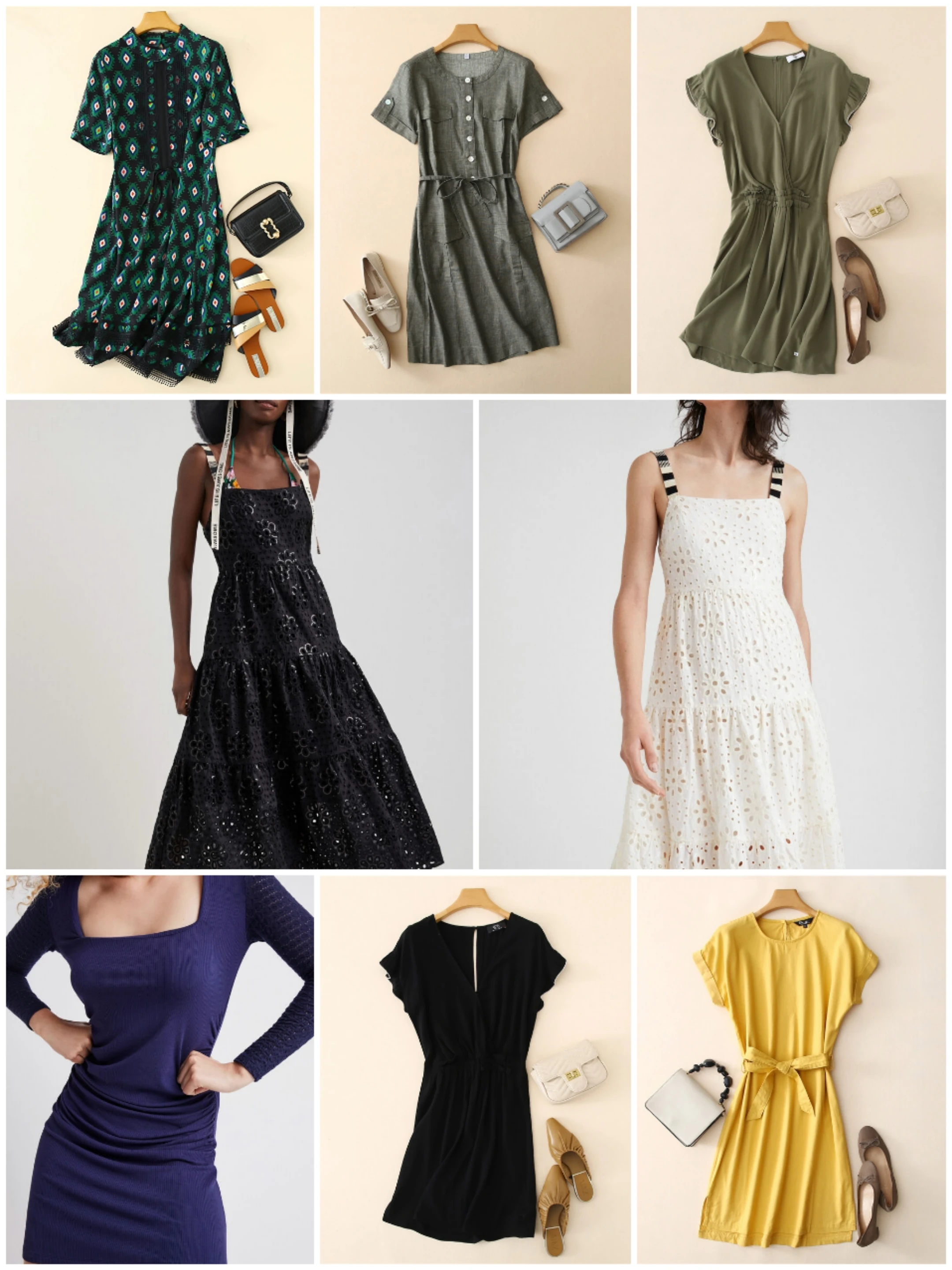 Spanish desigual women's dress mulberry silk stitching elastic sexy woman lace print long skirt 2022 new summer