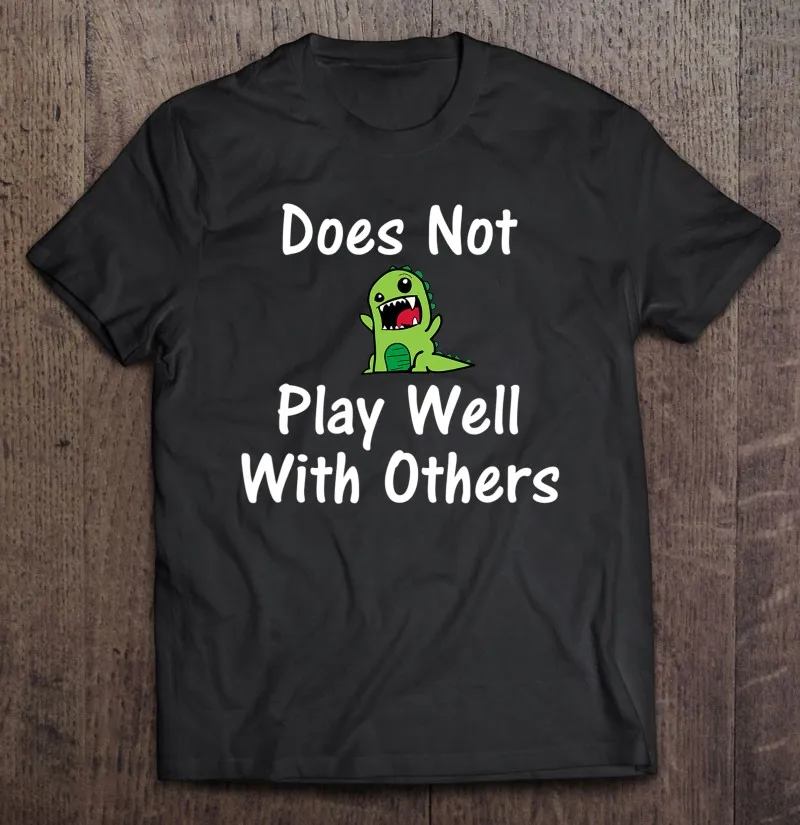 

Футболка мужская оверсайз с надписью «Do Not Play Well With other»