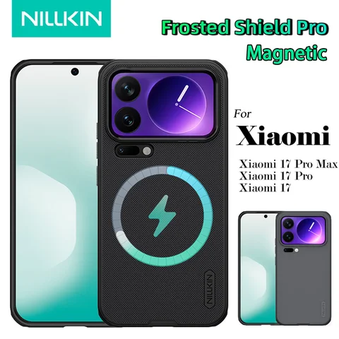 Магнитный матовый щит Nillkin Pro для Xiaomi Mi 17 Pro Max/17 Pro 5G, супер ультратонкий чехол с мягкой защитой края, задняя крышка