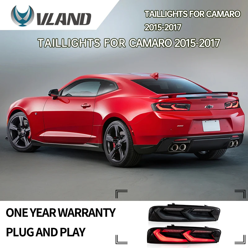 

VLAND Taillight Assembly FIT FOR CHEVROLET CAMARO 2016-2018 LED TAIL LAMP LED Running Light LED Brake Light
