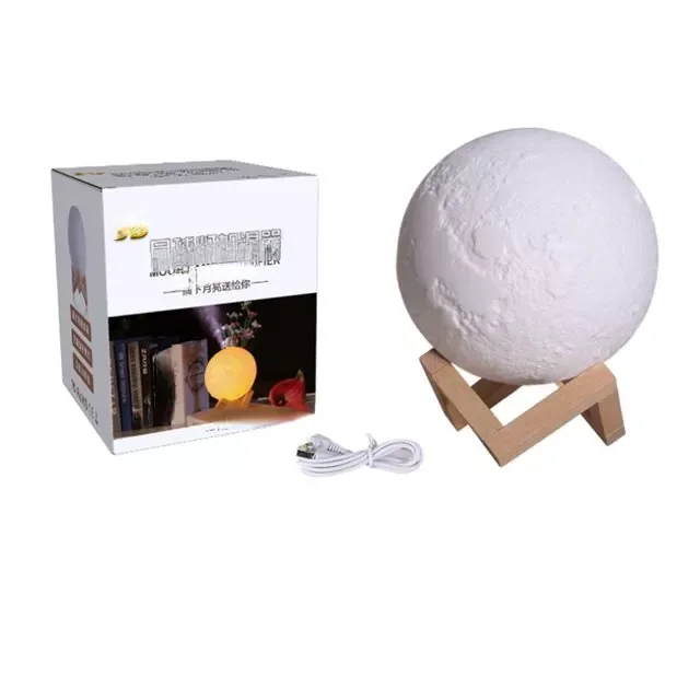 

NEW 2023 New in 880ML Air Humidifier 3D Moon Lamp light Diffuser Aroma Essential Oil USB Ultrasonic Humidificador Night Cool Mis
