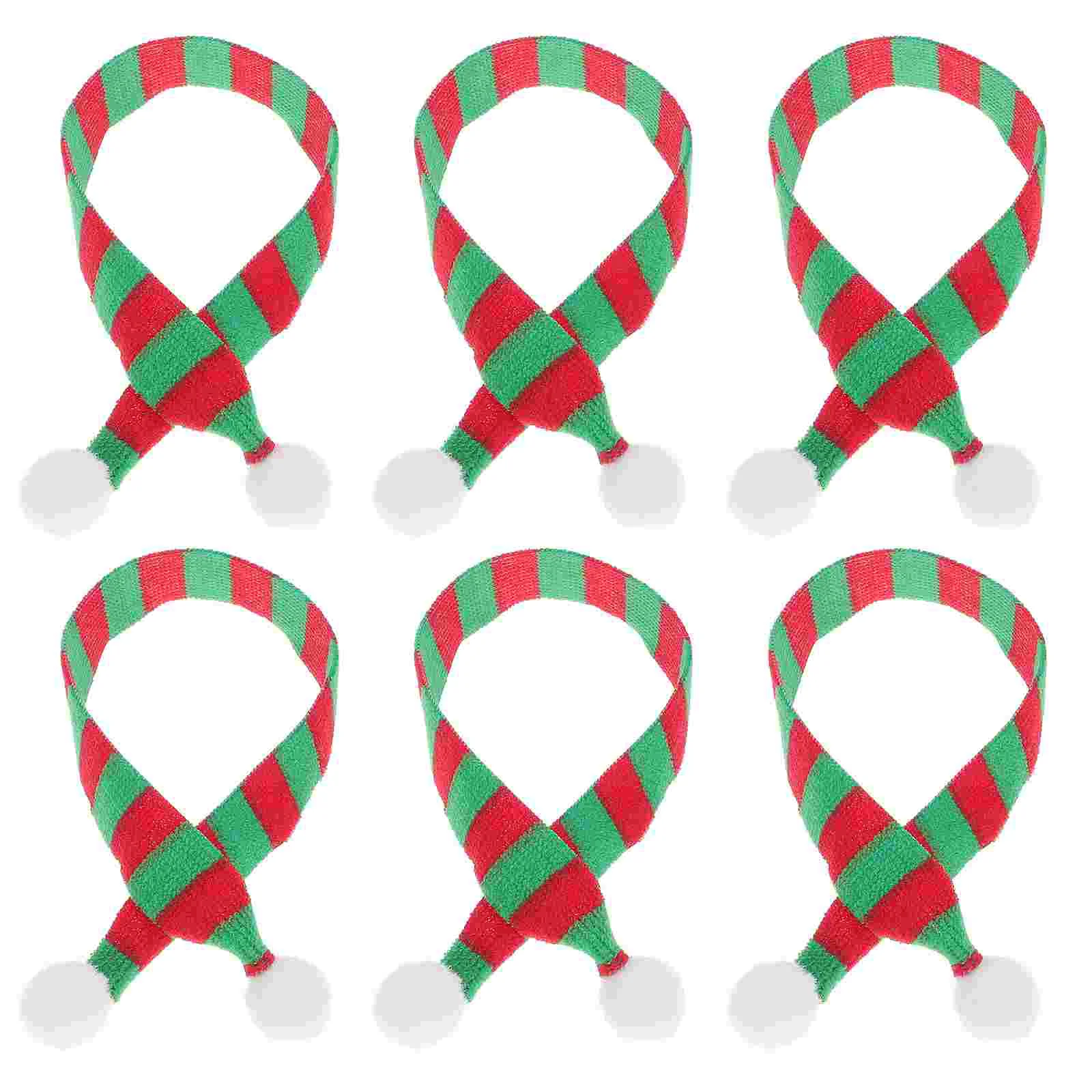 

Xmas Bottle Ornament Mini Christmas Scarf Birthday Party Supplies