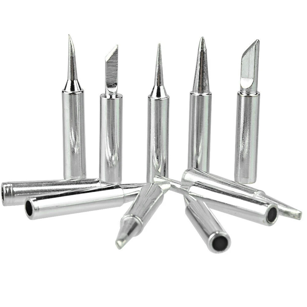 

10pcs 900M T B Series 42 43 Mm Soldering Iron Tip Fast Heating Lead Free Copper Welding Tips Muti Layer Soldering Supplies