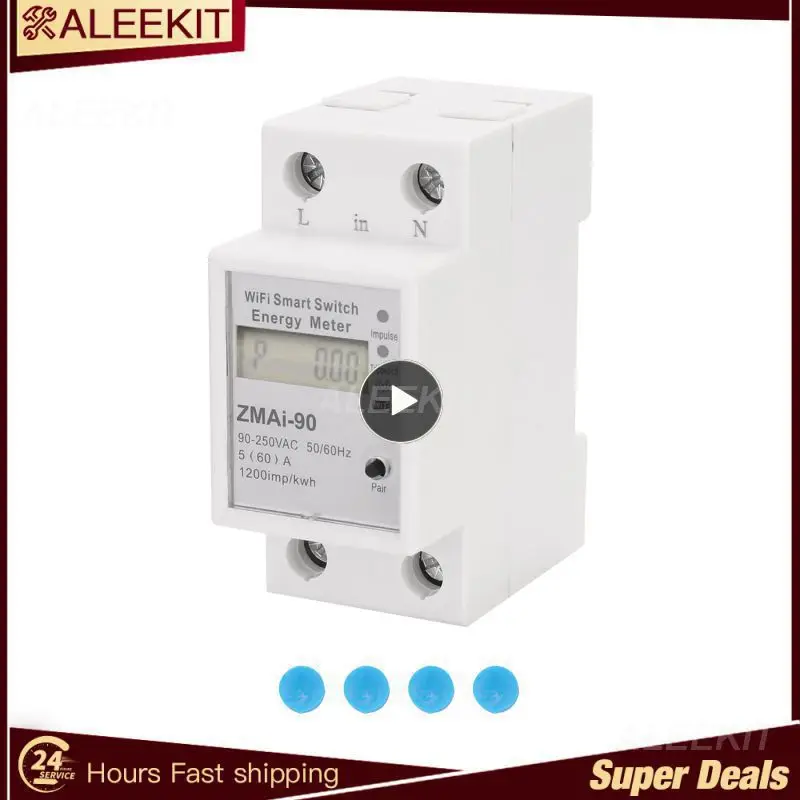 

1/2/3PCS Tuya Smart Energy Meter 110-250V WIFI Remote control Tuya/smart Life App Power Meter Din Rail Single-phase Meter Switch