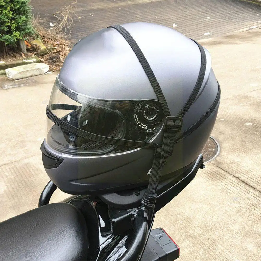 

Universal 60cm Motorcycle Luggage Belt Motorcycle Helmet Fixed Elastic High Rope Buckle Retractable Gears Strength G9p3