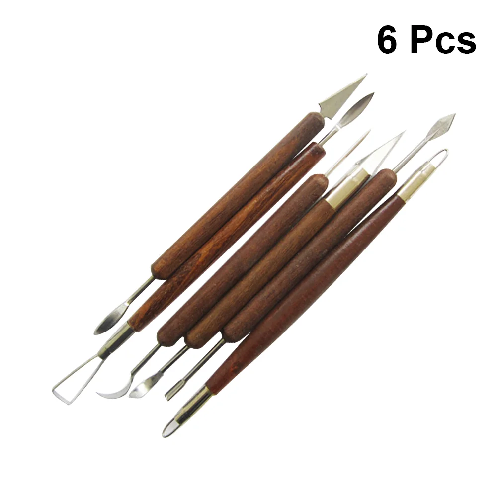 

6PCS Pottery Carving Tools Clay Scraper Clay Scraper Set Clay Scraper Tool Metal Kemper Pottery Tools