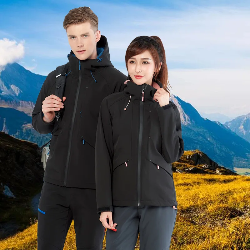 Куртка Facecozy флисовая для мужчин и женщин теплая зимняя уличная куртка походов