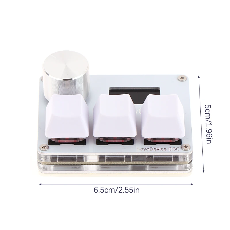 

1PC High Quality SayoDevice O3C Rapid Trigger Hall Switches Keyboard 3 Key With Knob Wooting Magnetic Switches Keyboard