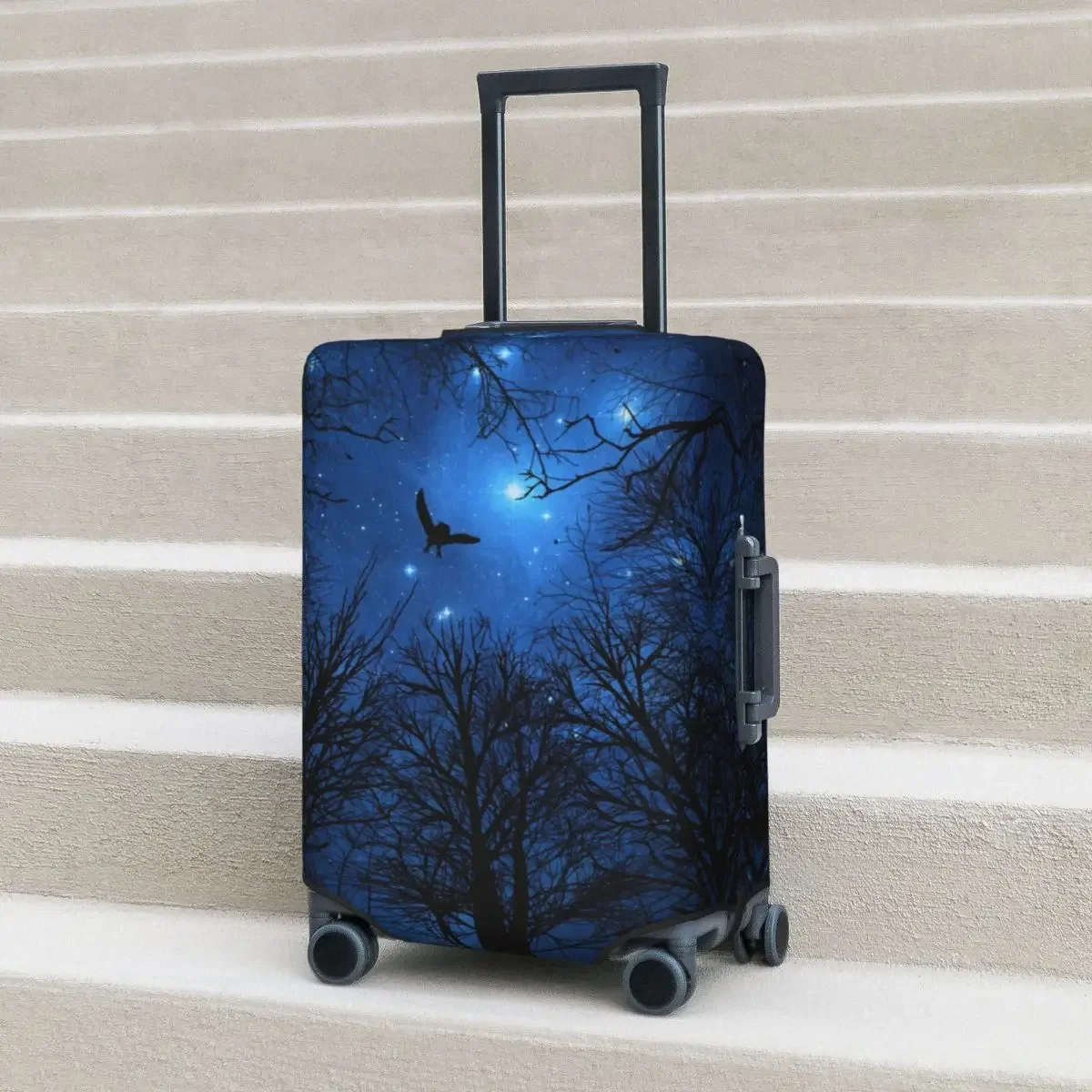 

Fantasy Wisdom Night Suitcase Cover Forest Sky Nature Moon Holiday Business Fun Luggage Accesories Protector