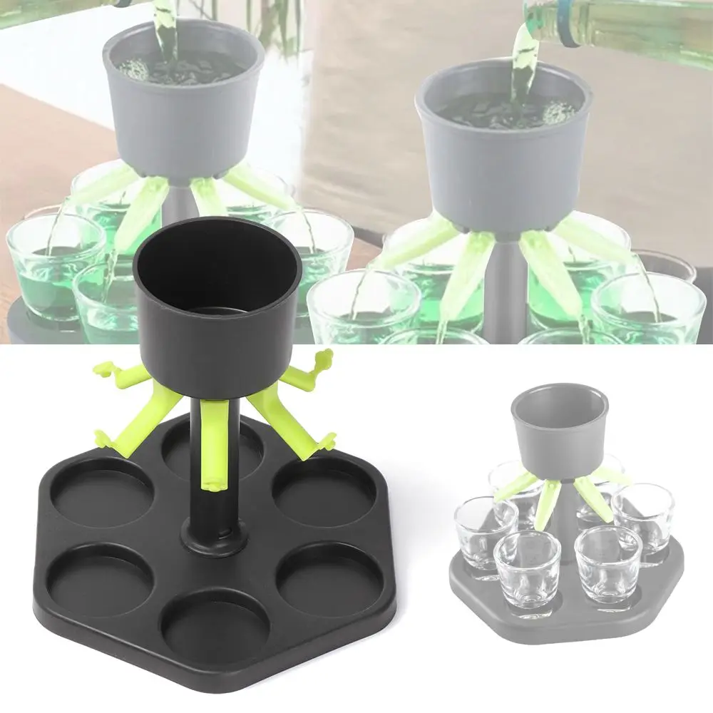 

Convenient Party 6 Shot Holder Games Bar Accessories Drinking Tools Whisky Beer Dispenser Wine Liquor Dispenser