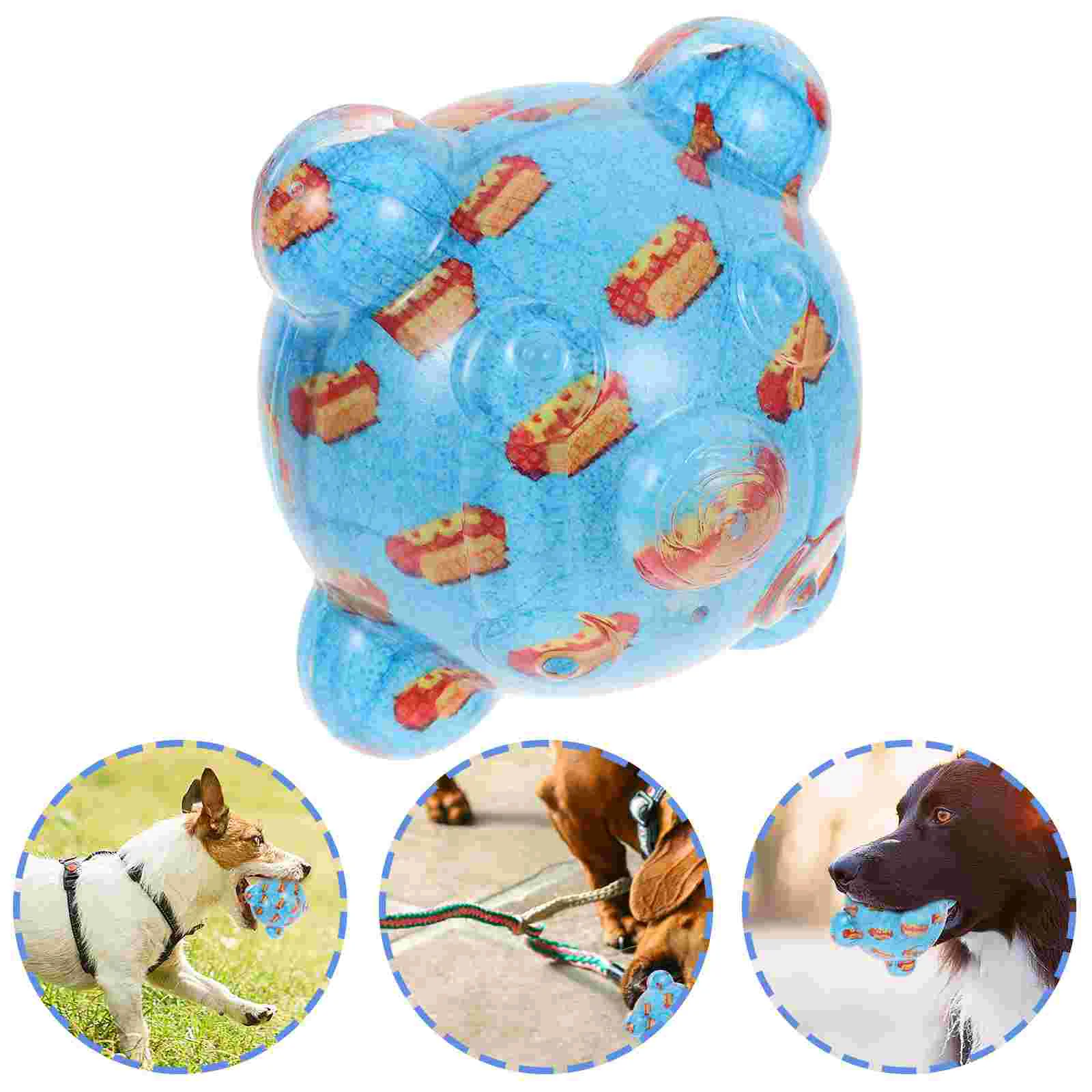

Bite Resistant Dog Teething Toys Puppies Small Squeaky Ball Dogs Puppy Balls Interactive Pet