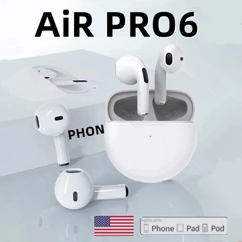 

Беспроводные Bluetooth-наушники TWS Pro 6, 10 шт.