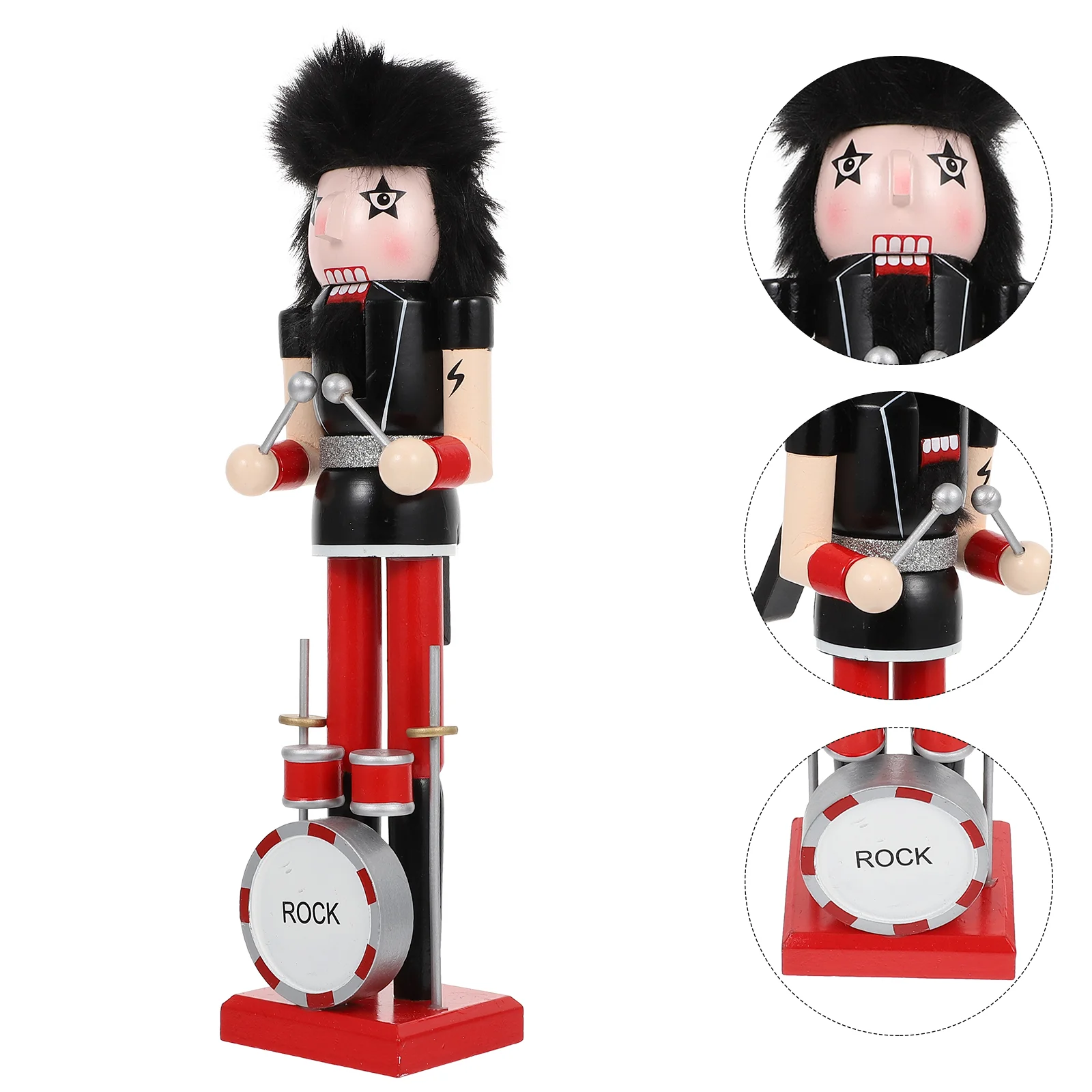 

Xmas Nutcracker Figure Desktop Ornament Xmas Nutcracker Soldier Puppet Wooden Nutcracker Soldier Figurine Deocr 38cm