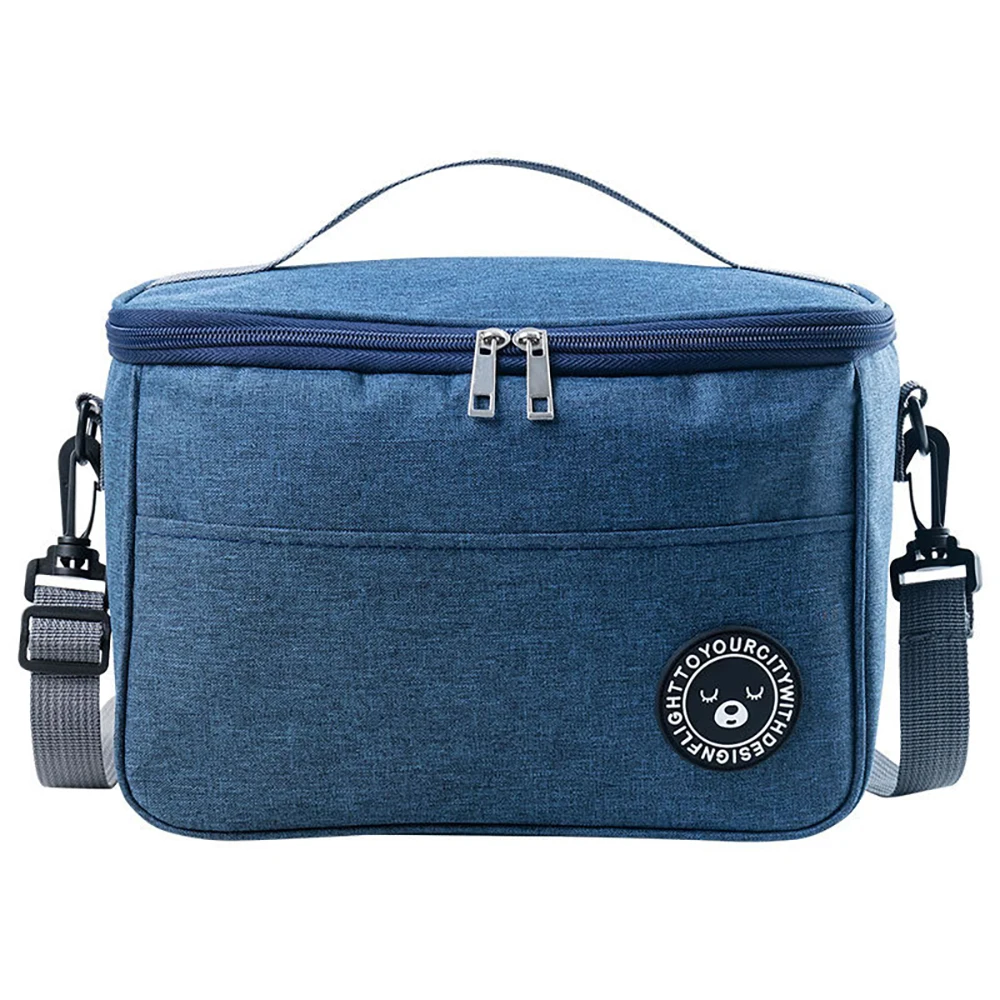 

Thermal Lunch Bags Waterproof Portable Large Capacity Insulated Cooler Lunchbox With Shoulder Strap Organizer Travel Picnic Bag