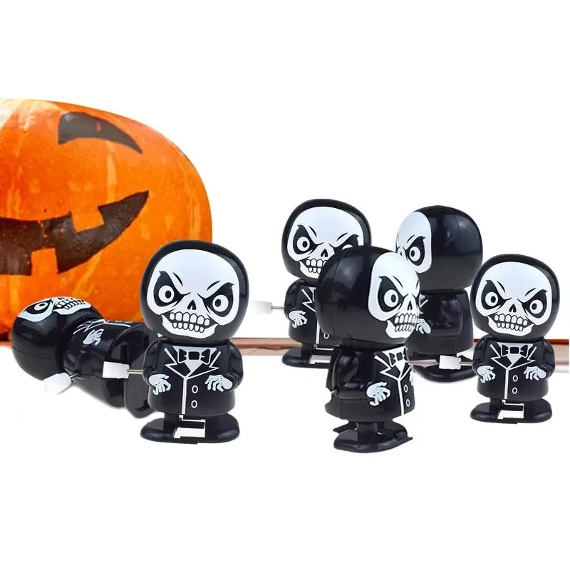 

Маленькая искусственная фигурка призрака на Хэллоуин, 6 шт., игрушки для ручного завода, многоразовые многофункциональные очаровательные мини-привидения