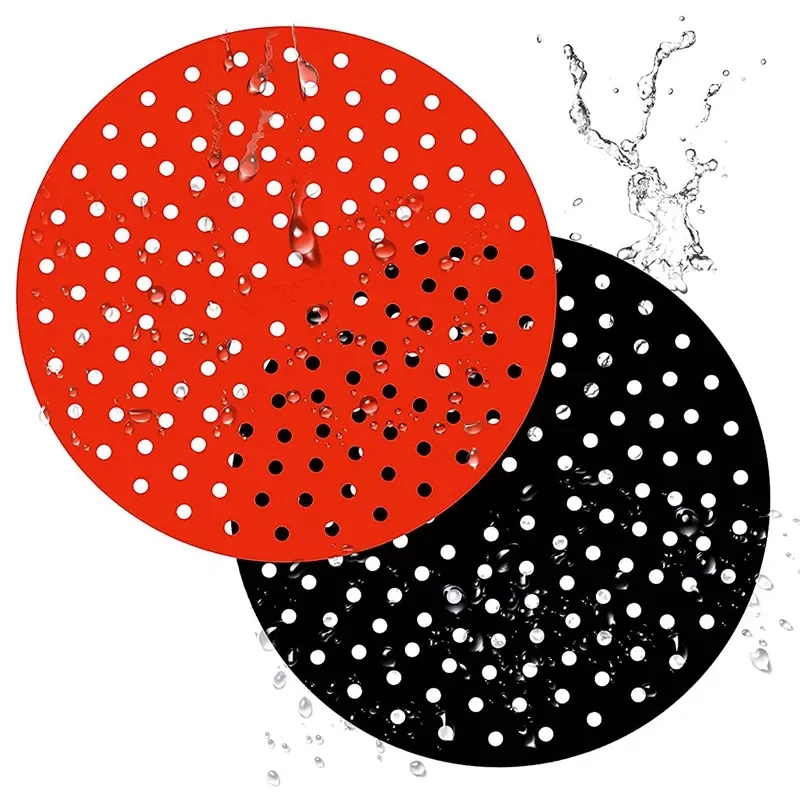 

9 Inch Round Reusable Silicone Air Fryer Liners Non-Stick For Ninja Gourmia Power XL Nuwave Air Fryer Accessories