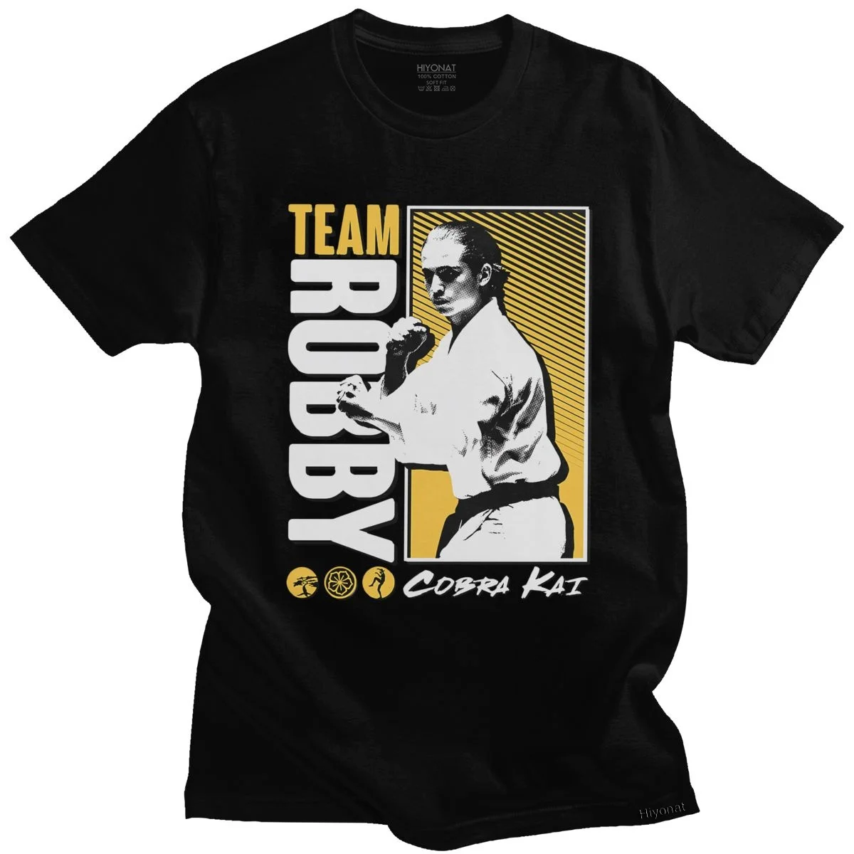 Футболка мужская хлопковая с коротким рукавом рубашка для отдыха карате фильмов