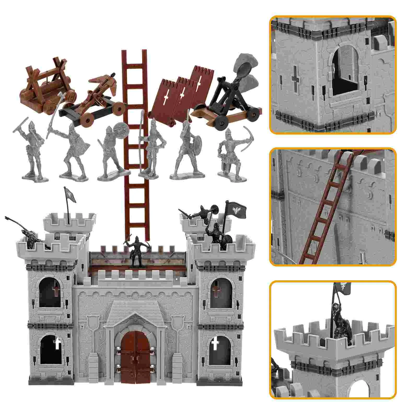 

Castle Soldier Toy Child Plaything Playthings Boys Mini Model Children Equipment Kids Toys Miniatures
