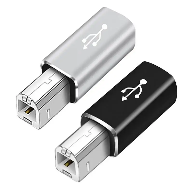 Переходник с USB Type C на USB B разъем «Мама-папа» для сканера, принтера, передачи данных, миди-конвертер для электрического пианино-органа