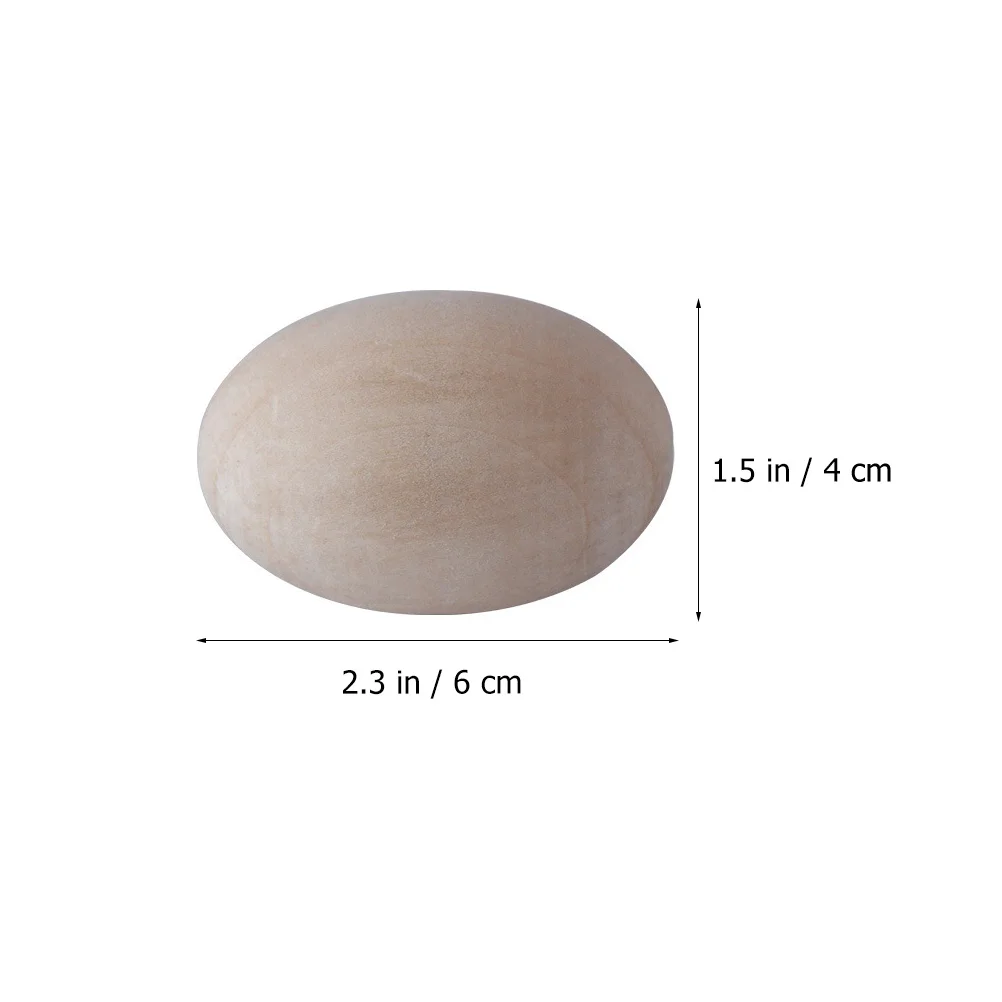 

Eggs Egg Wooden Easter Blank Wood Crafts Toys Artificial Decorationsornament Hen Faux Model Fake Diy Filler Toy Game Painting